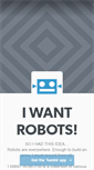 Mobile Screenshot of iwantrobots.com