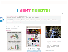 Tablet Screenshot of iwantrobots.com